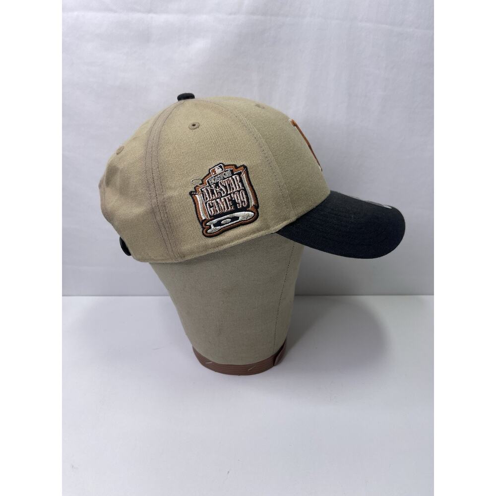47 Brand Boston Red Sox 1999 All Star Game Patch MVP Snapback Hat Tan Black - Picture 2 of 6